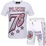 philipp plein short de survetement squad 78 hommes white